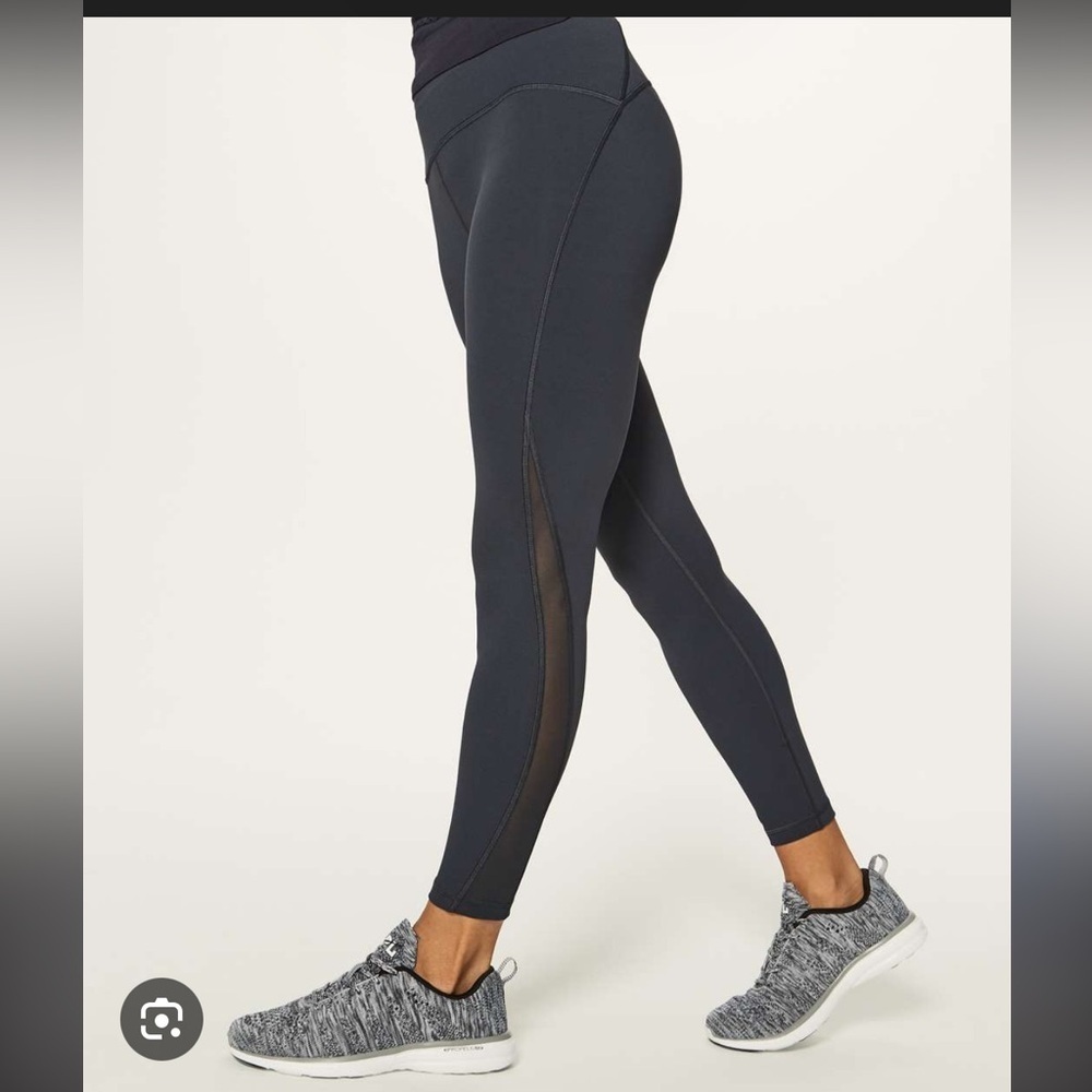 Lululemon train times black leggings tights 6 high rise waist - Picture 1 of 5